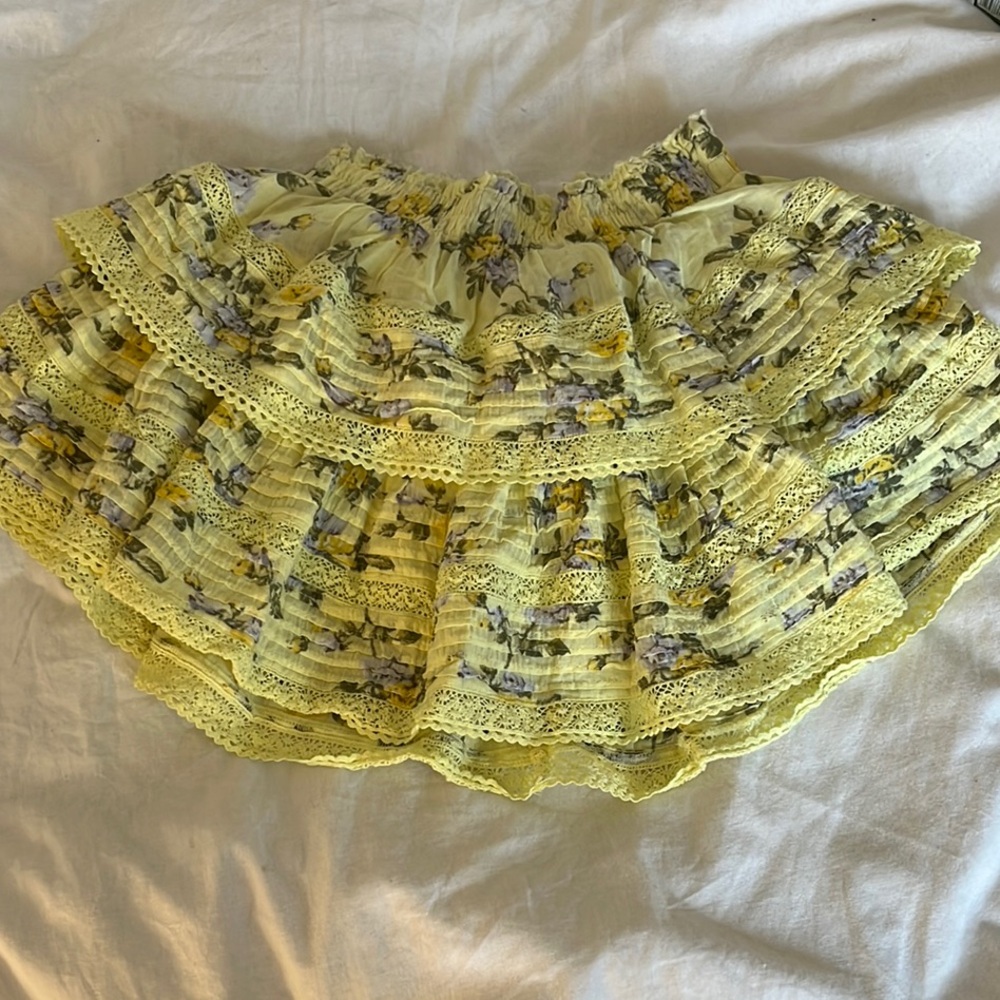 Floral Yellow Aerie Skirt